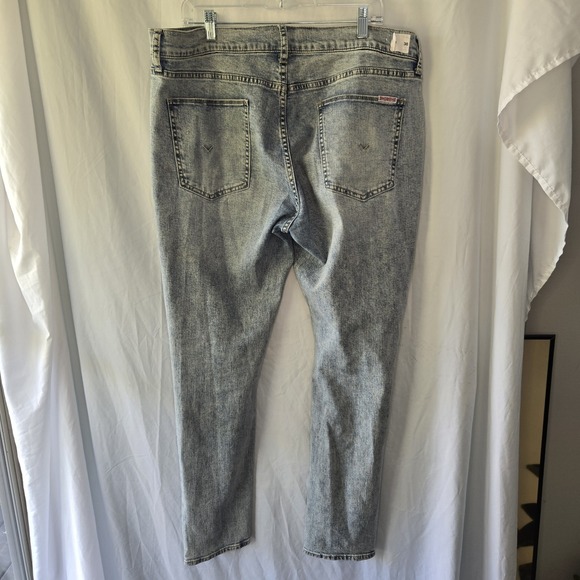 Hudson Zane Skinny Jeans Mens 38 Measures 40 x 32 Stonewash Stretch Retro City - Picture 5 of 9